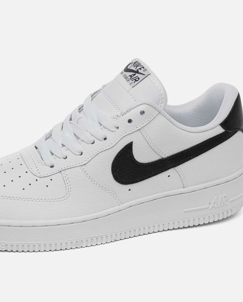 Кросівки Nike Air Force 1 White Black Logo 05824-Білий-36 фото