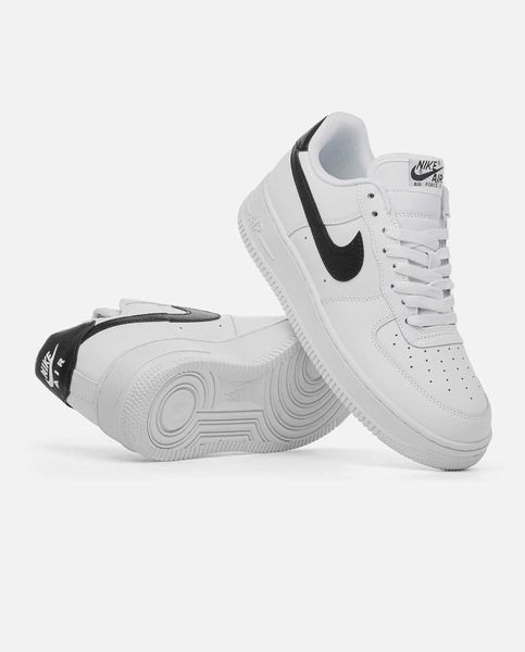 Кросівки Nike Air Force 1 White Black Logo 05824-Білий-36 фото