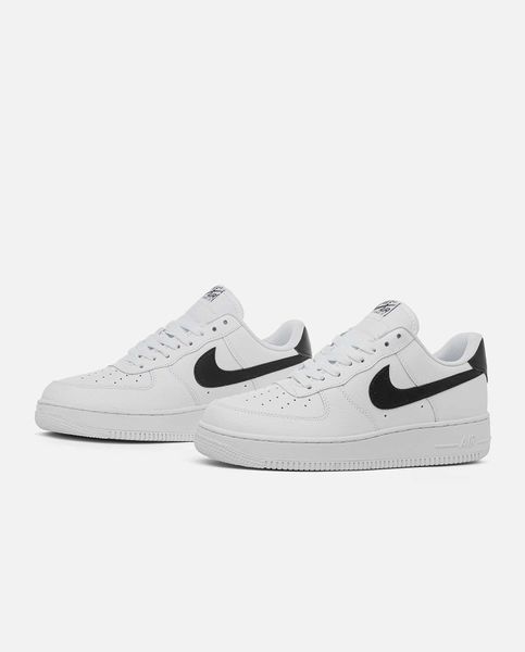 Кросівки Nike Air Force 1 White Black Logo 05824-Білий-36 фото