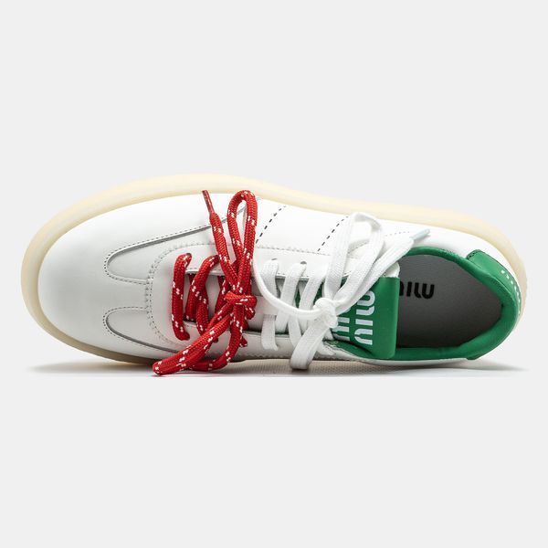 Кросівки Miu Miu White Green 20088-Білий-36 фото