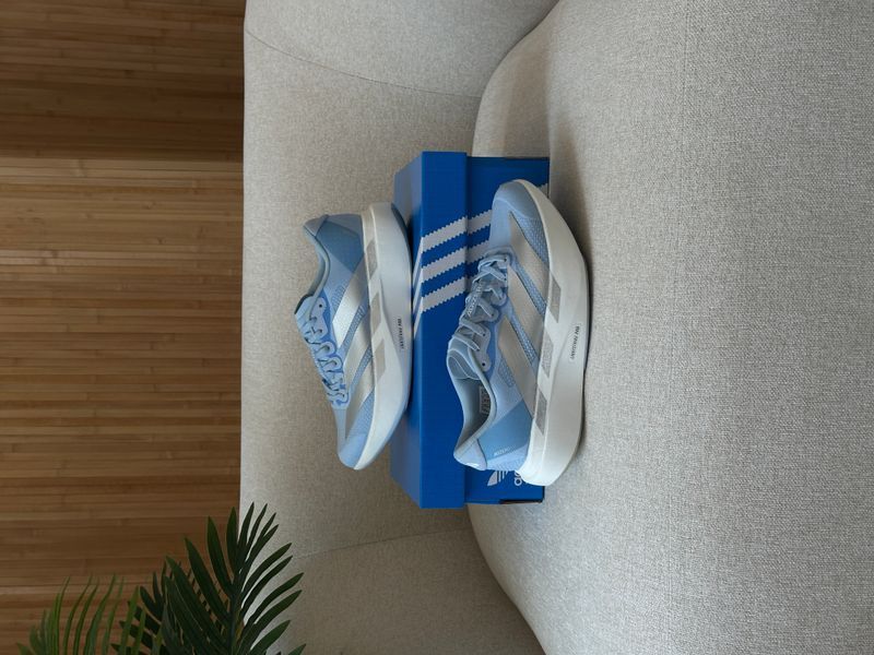 Кросівки Adidas Adizero Evo SL Glow Blue/Silver Metallic 21400-Блакитний-40 фото