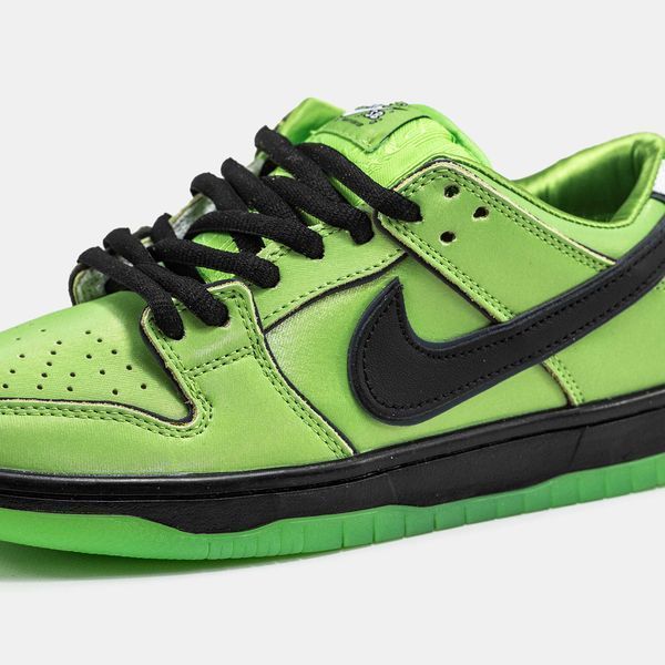 Кросівки Nike SB Dunk "Powerpuff Girls - Buttercup" 14823-Зелений-36 фото