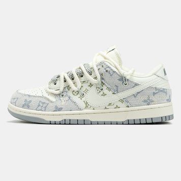 Кросівки Nike SB x Louis Vuitton White Grey 19470-Сірий-36 фото