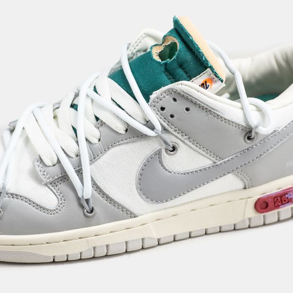 Кросівки Nike SB Dunk Low Off-White Lot 25 of 50 12031-Сірий-36 фото