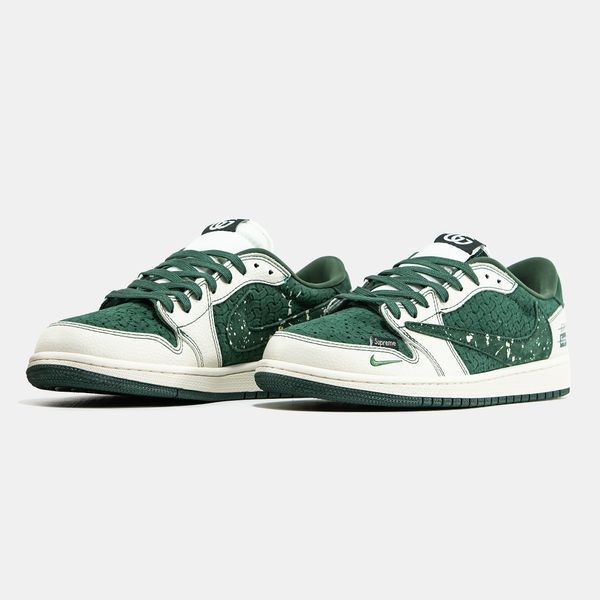 Кросівки Nike Air Jorgan 1 Low x Travis Scott x Gucci x Supreme 21650-Мультиколір-40 фото