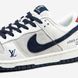 Кросівки Nike SB Dunk Low x Louis Vuitton Grey Blue Red 17280-Білий-36 фото 5