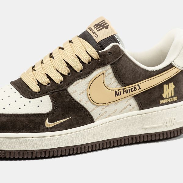 Кросівки Nike Air Force 1 x Undefeated Brown Beige 24173-Коричневий-40 фото