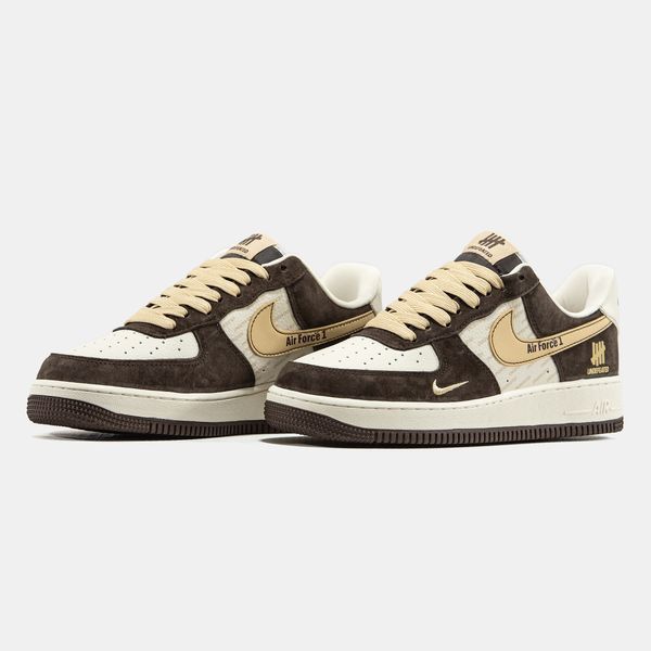 Кросівки Nike Air Force 1 x Undefeated Brown Beige 24173-Коричневий-40 фото