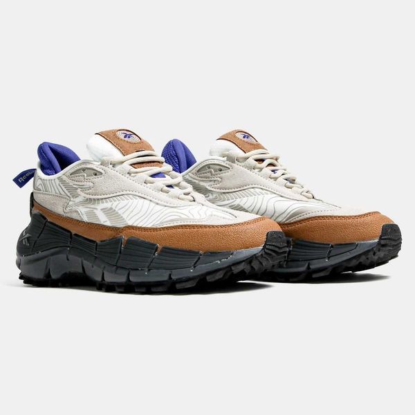 Кросівки Reebok Zig Kinetica 2.5 Edge White Brown Black 14713-Мультиколір-36 фото