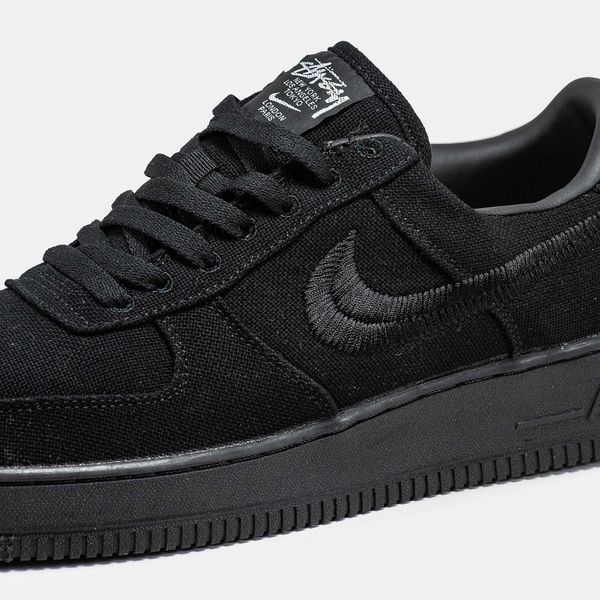 Кросівки Nike Air Force 1 Low Black x Stussy 05914-Чорний-36 фото