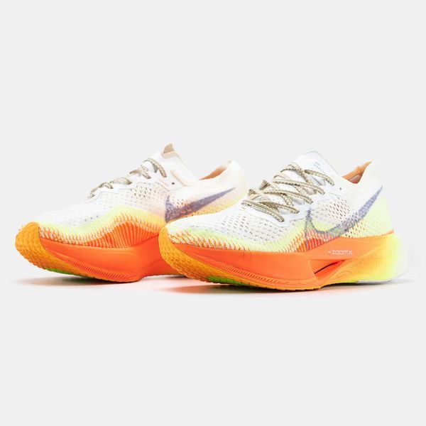 Кросівки Nike Air ZoomX Vaporfly White Orange Yelow 11754-Білий-44 фото