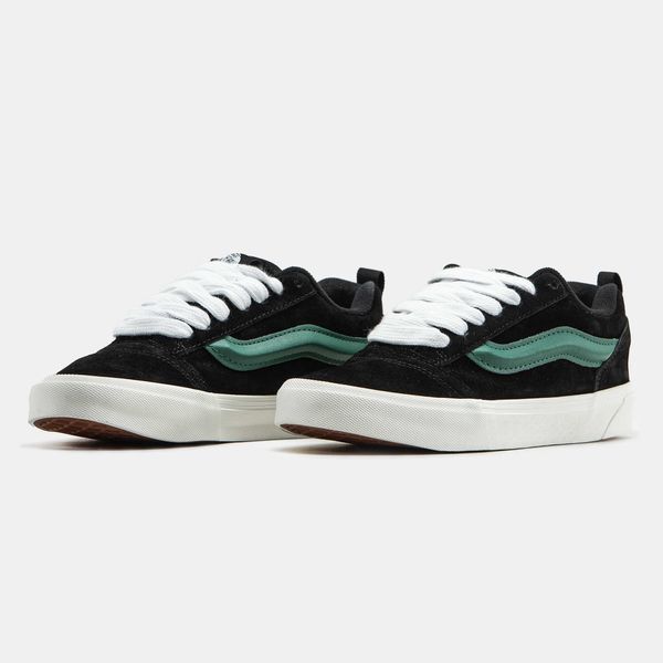 Кросівки Vans KNU Skool Black Green White 16345-Чорний-36 фото