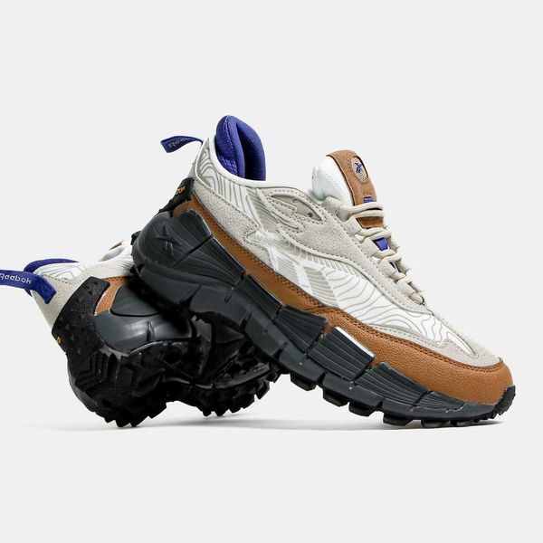 Кросівки Reebok Zig Kinetica 2.5 Edge White Brown Black 14713-Мультиколір-41 фото