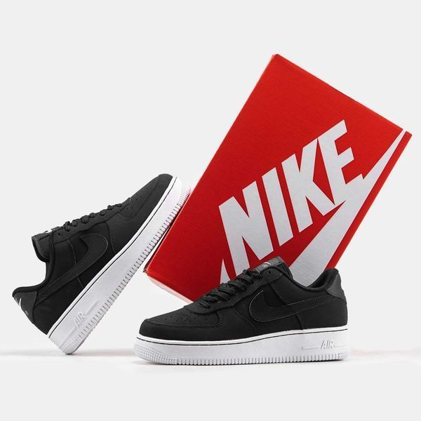 Кросівки Nike Air Force 1 Low Black White 10514-Чорний-40 фото
