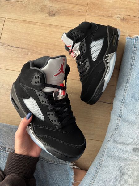 Кросівки Jordan 5 Black Blue 11146-Чорний-40 фото