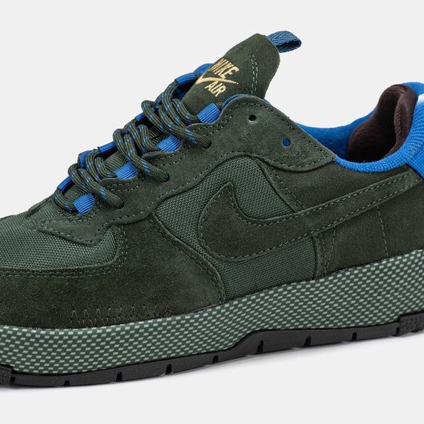 Кросівки Nike Air Force 1 Wild Green Blue 14898-Хакі-36 фото