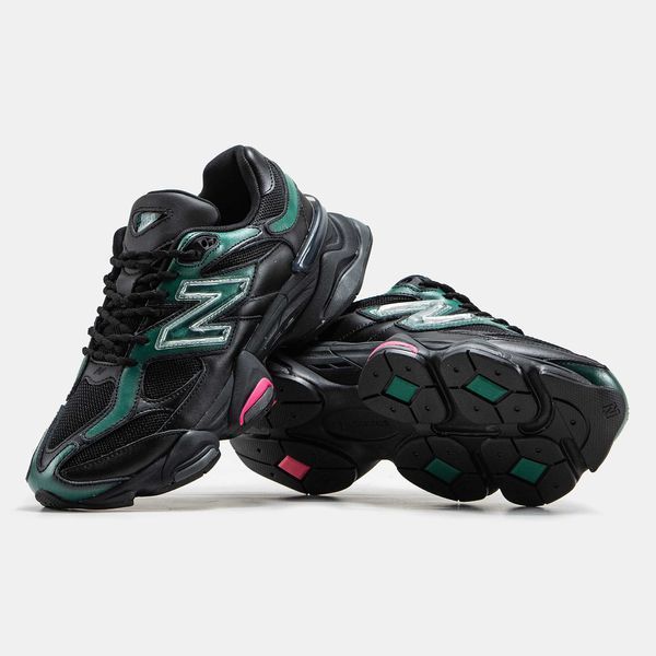 Кросівки New Balance 9060 x Mowalola Burglarwear Black Teal Pink 12233-Чорний-41 фото