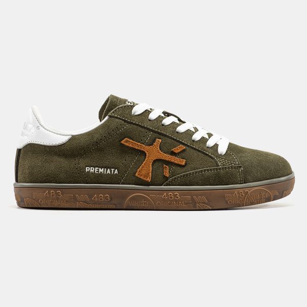 Кросівки Premiata Steven Khaki Brown White Premium 23530-Хакі-40 фото