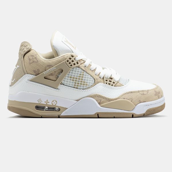 Кросівки Jordan 4 x Louis Vuitton White Beige 19508-Бежевий-41 фото