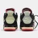 Кросівки Jordan Retro 4 Black Red Grey 07125-Чорний-36 фото 6