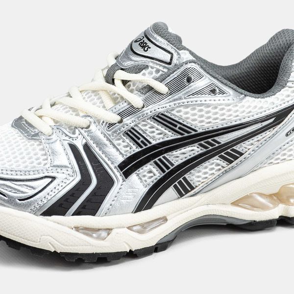 Кросівки Asics Gel-Kayano 14 White Silver Black 12185-Сріблястий-36 фото