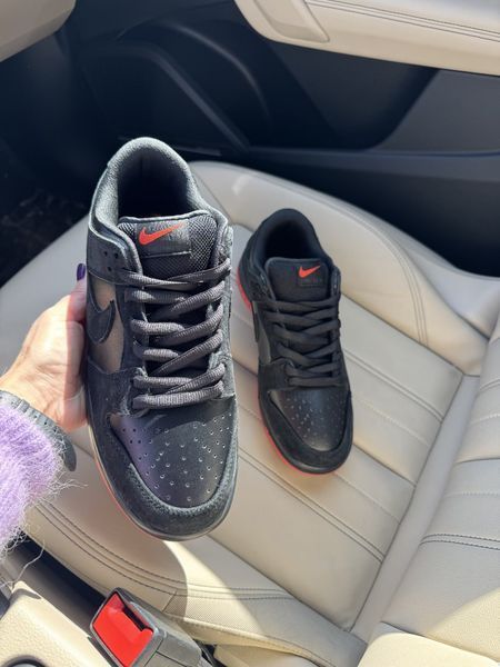 Кросівки Nike SB Dunk Low Pigeon Black Red 20704-Чорний-37 фото