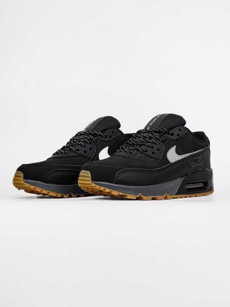 Кросівки Nike Air Max 90 Black White Gum 16455-Чорний-39 фото