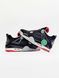 Кросівки Jordan Retro 4 Black Red Grey 01718-Чорний-36 фото 4