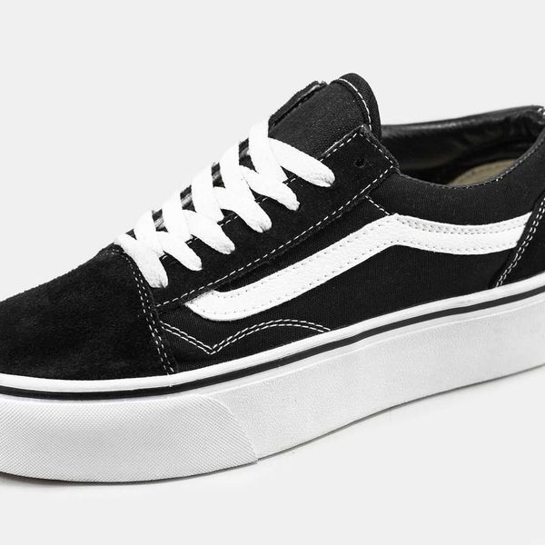 Кросівки Vans Old Skool Black/White Platform Premium 08980-Чорний-36 фото