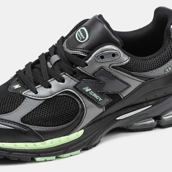 Кросівки New Balance 2002R Black Silver Green 09450-Чорний-41 фото