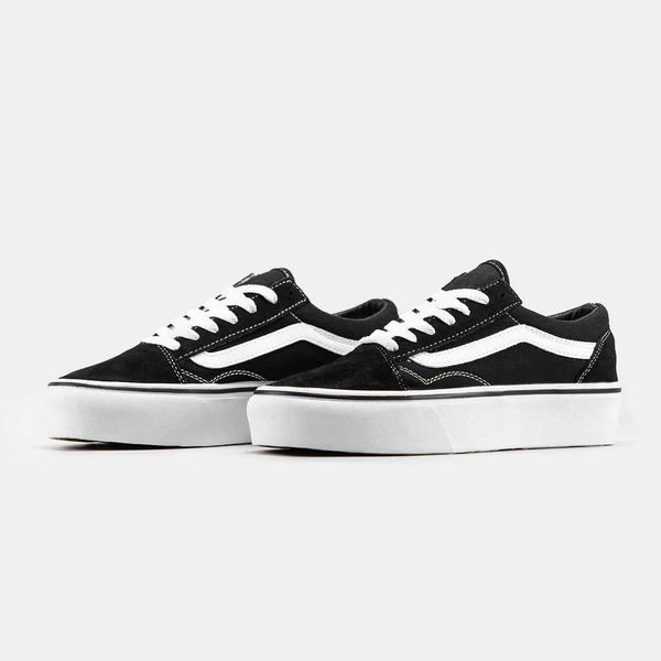 Кросівки Vans Old Skool Black/White Platform Premium 08980-Чорний-36 фото