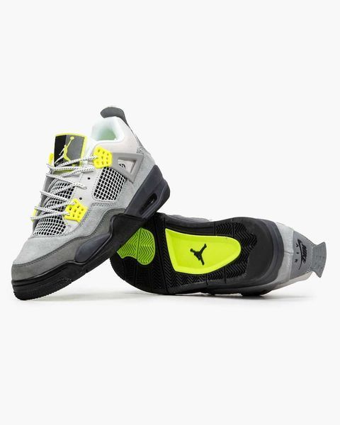 Кросівки Jordan 4 Retro SE "Neon" 04779-Сірий-44 фото
