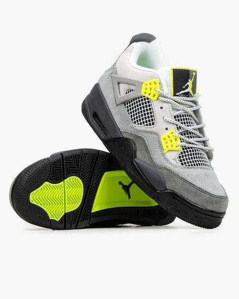 Кросівки Jordan 4 Retro SE "Neon" 04779-Сірий-44 фото