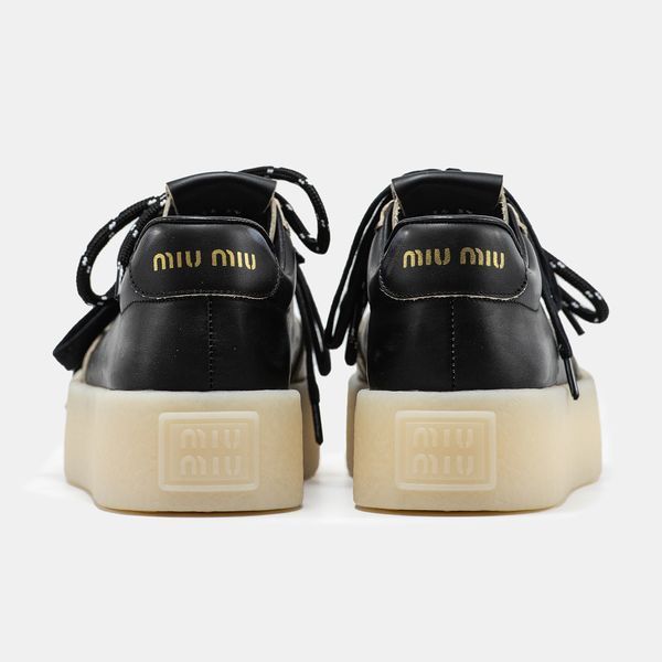 Кросівки Miu Miu Black 20087-Чорний-36 фото