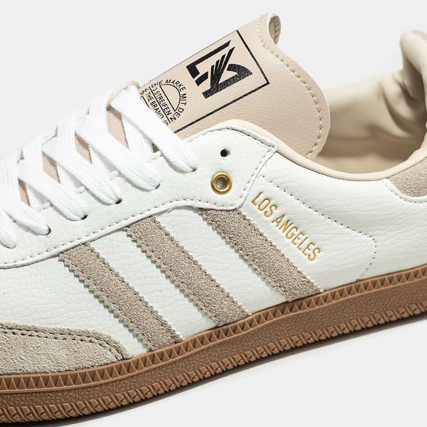 Кросівки Adidas Samba x LAFC White Beile 13989-Бежевий-36 фото