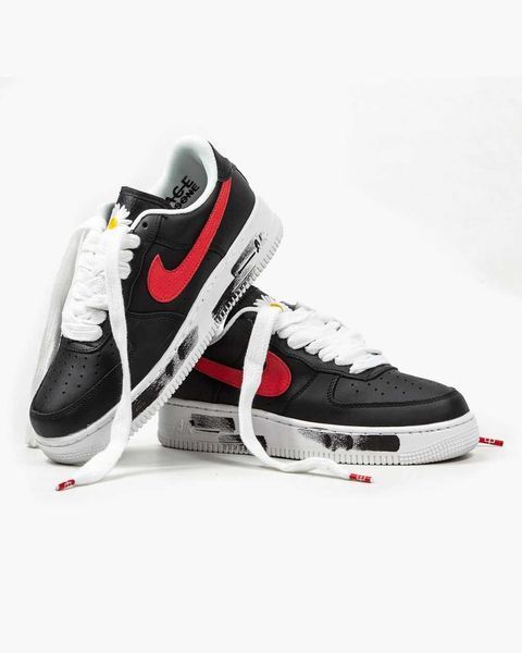Кросівки Nike Air Force 1 Low G-Dragon Black Red White 09377-Чорний-36 фото