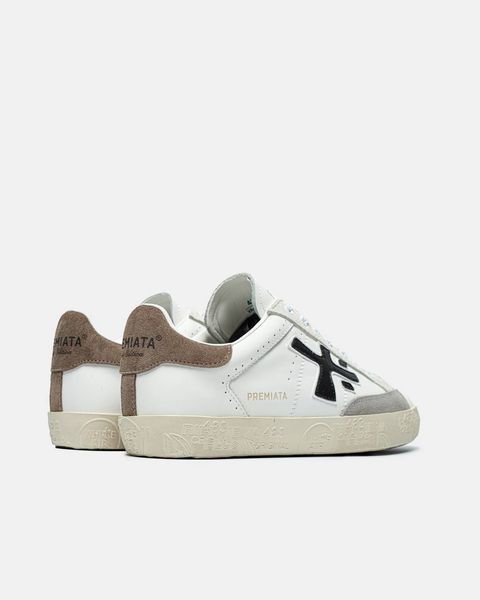 Кросівки Premiata Stevend 6660 White Black Beige 22621-Білий-36 фото