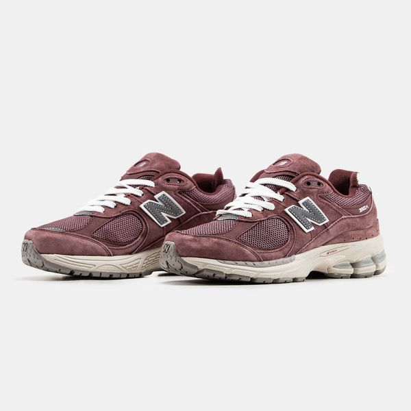 Кросівки New Balance 2002R Black Fig Bordo 09365-Бордовий-36 фото