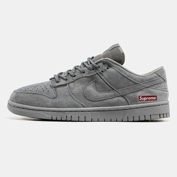 Кросівки NIke SB Dunk Low x Supreme Grey 22869-Сірий-40 фото