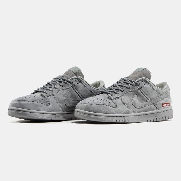 Кросівки NIke SB Dunk Low x Supreme Grey 22869-Сірий-40 фото