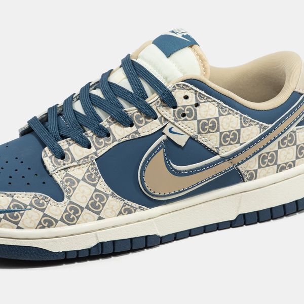 Кросівки Nike SB Dunk Low x Gucci Beige BLue 23709-Мультиколір-40 фото
