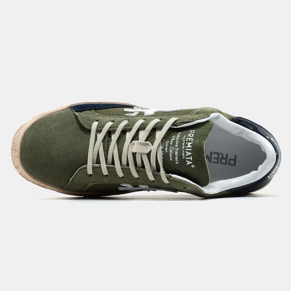 Кросівки Premiata Steven Khaki Blue Beige 19753-Хакі-40 фото