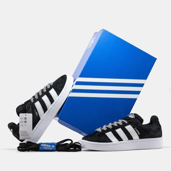 Кросівки Adidas Campus Black White 13962-Чорний-36 фото