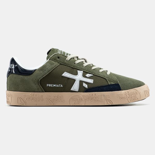 Кросівки Premiata Steven Khaki Blue Beige 19753-Хакі-40 фото