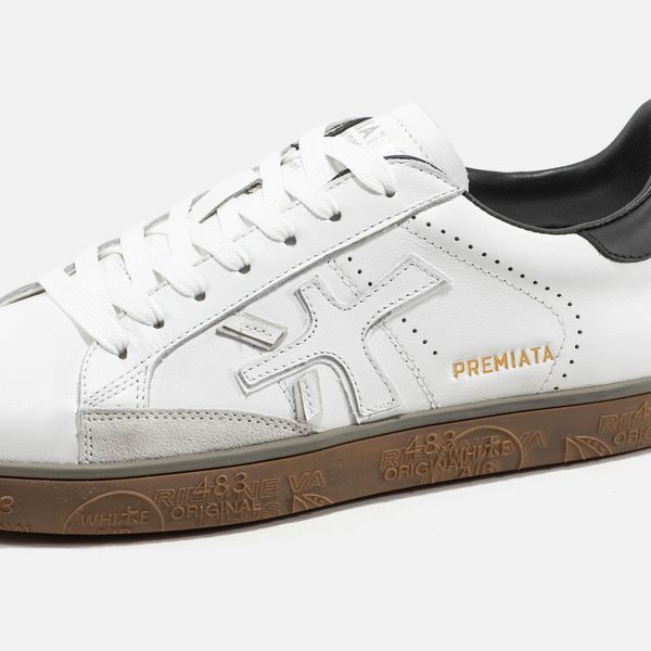 Кросівки Premiata Steven White Black Premium 23528-Білий-40 фото